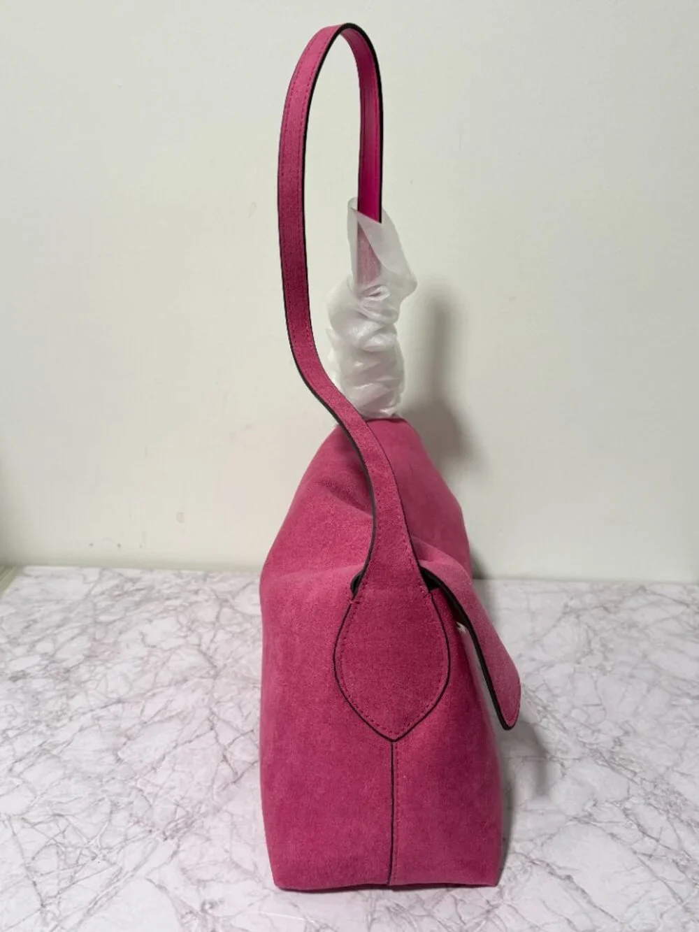 COACH Eliza Suede Flap Shoulder Bag, Pink